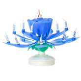 Blue Musical Flower Birthday Candles
