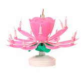 Pink Musical Flower Birthday Candles