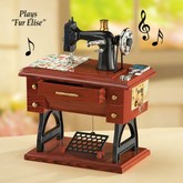 Antique Sewing Machine Music Box